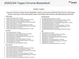 2023/24 Topps Chrome Basketball Blaster Box