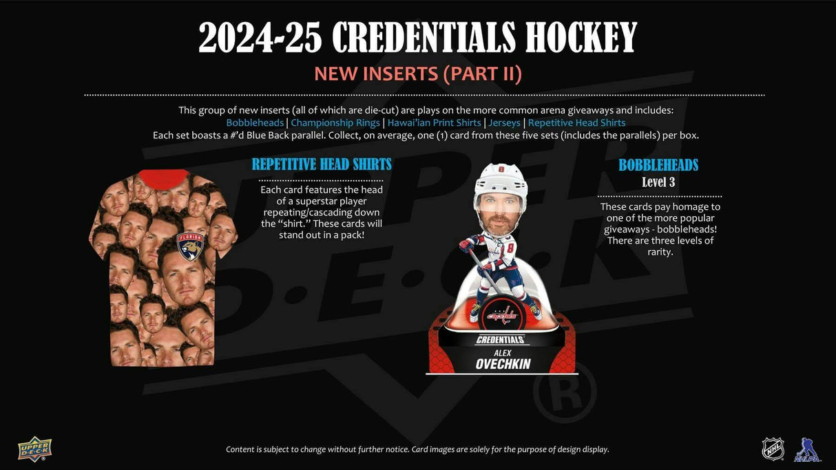 2024/25 Upper Deck Credentials Hockey Hobby Box