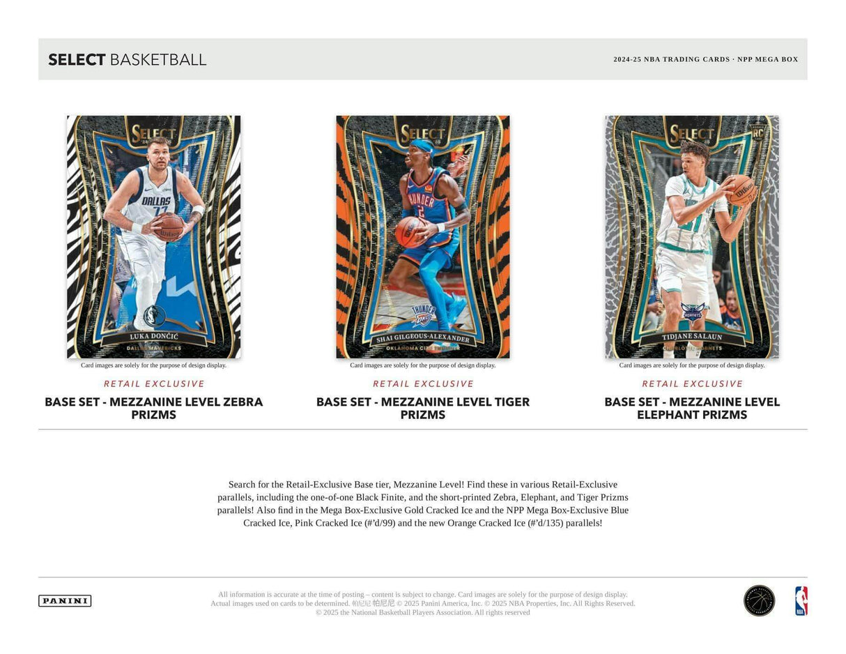 2024/25 Panini Select NBA Basketball Mega Box