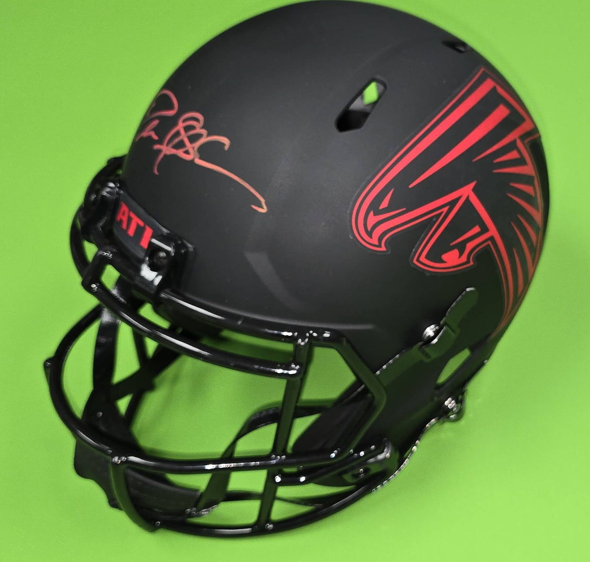 Deion Sanders Autographed Atlanta Falcons Replica Eclipse Speed Full-Size Helmet (Beckett)