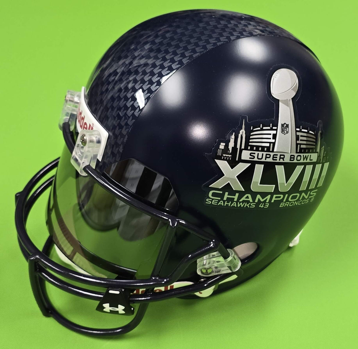 Richard Sherman Autographed Seattle Seahawks Replica Riddell Full-Size Helmet