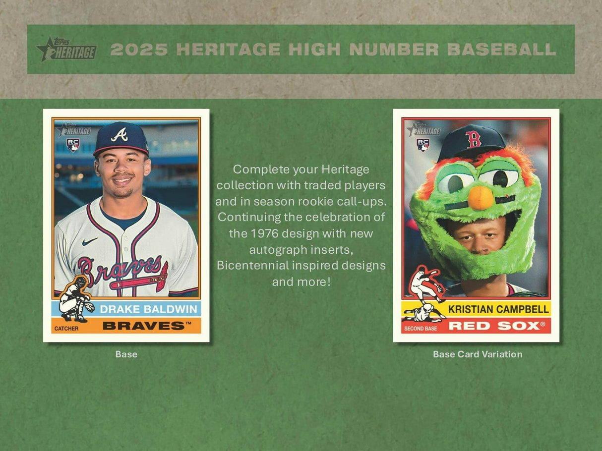 2025 Topps Heritage High Number Baseball Hobby Box