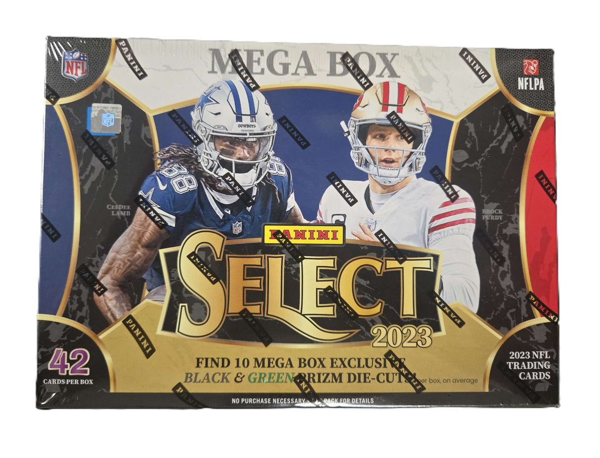 2023 Panini Select Football Mega Box (Black & Green Prizm Die Cuts!)
