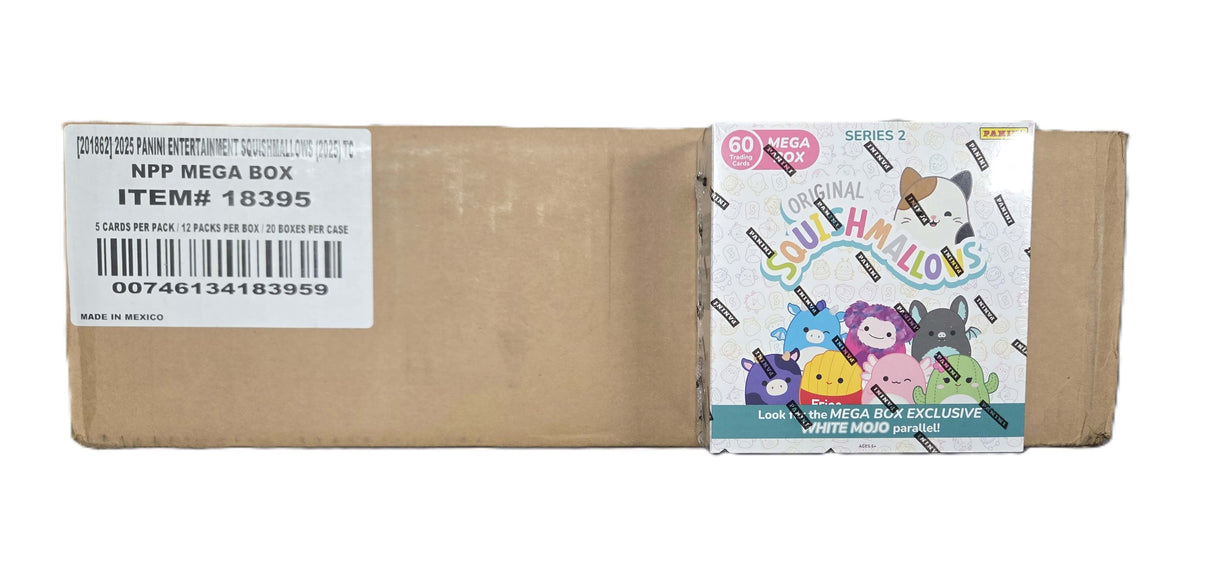 2025 Panini Squishmallows Series 2 Mega 20-Box Case