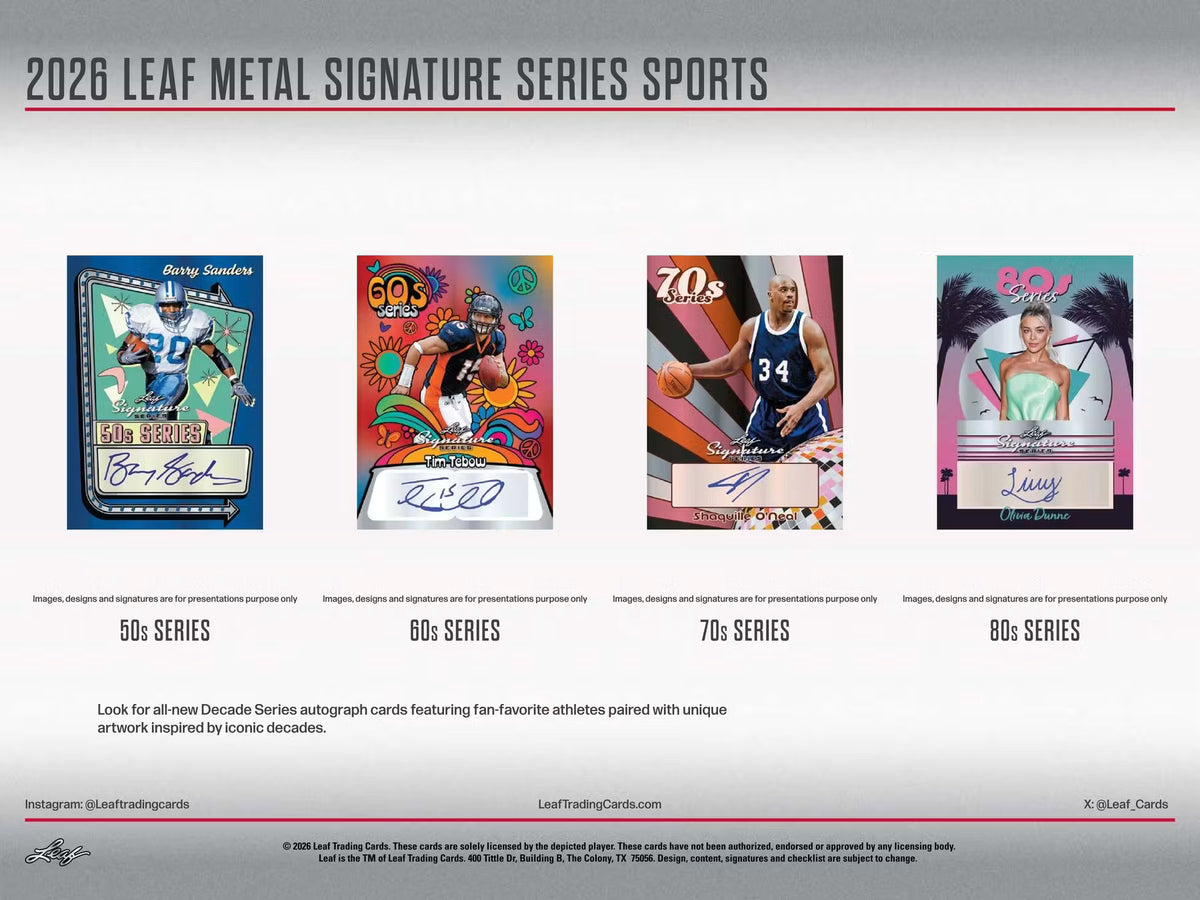 2026 Leaf Signature Series Hobby Box