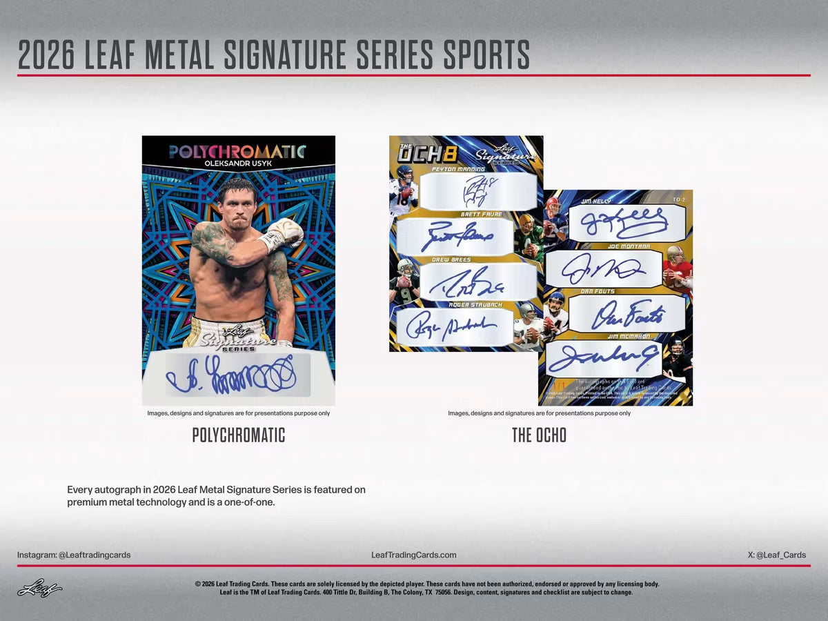 2026 Leaf Signature Series Hobby Box
