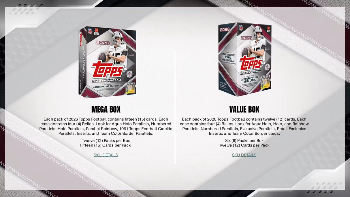 2026 Topps Flagship Football Hobby 12-Box Case