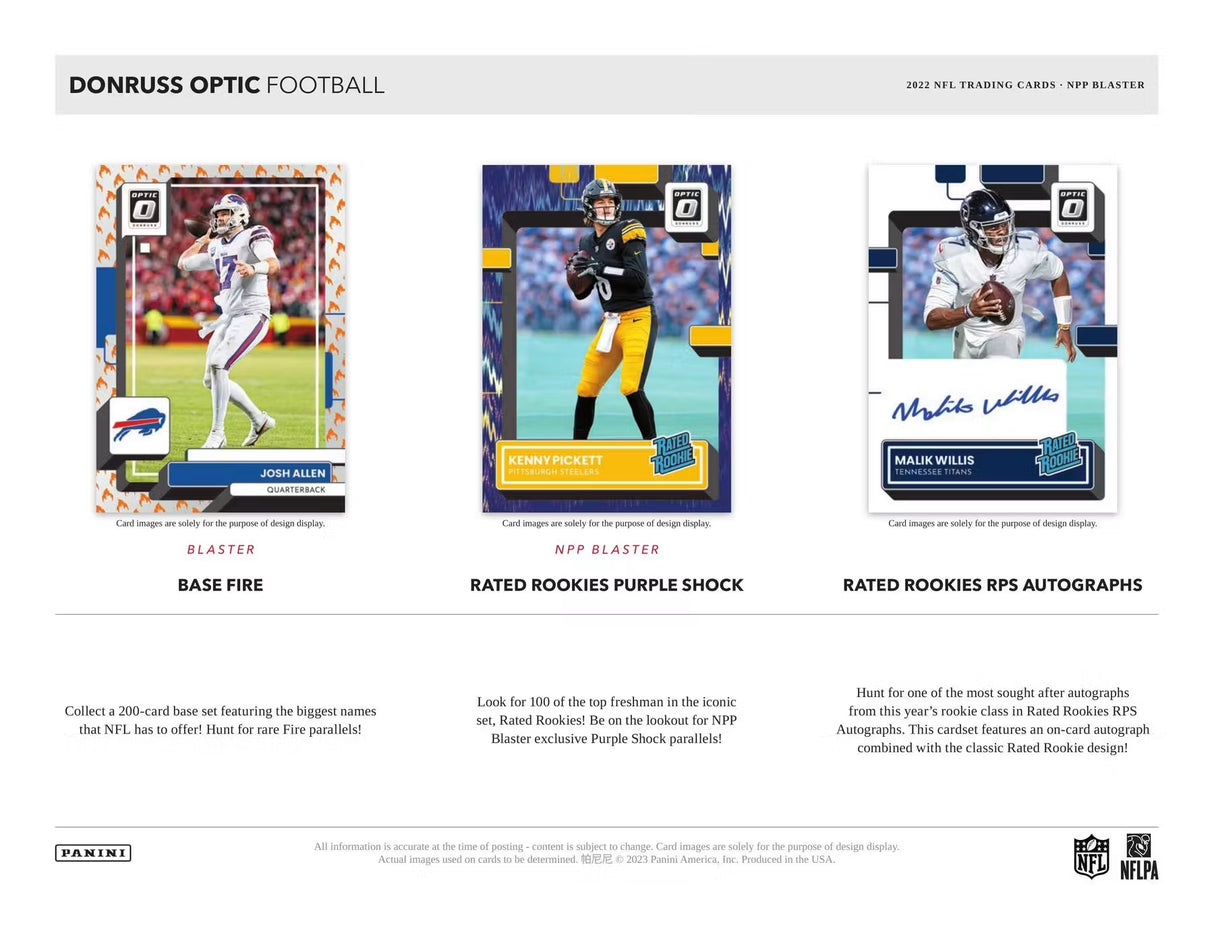 2022 Panini Donruss Optic Football Blaster Box (Fanatics Exclusive)