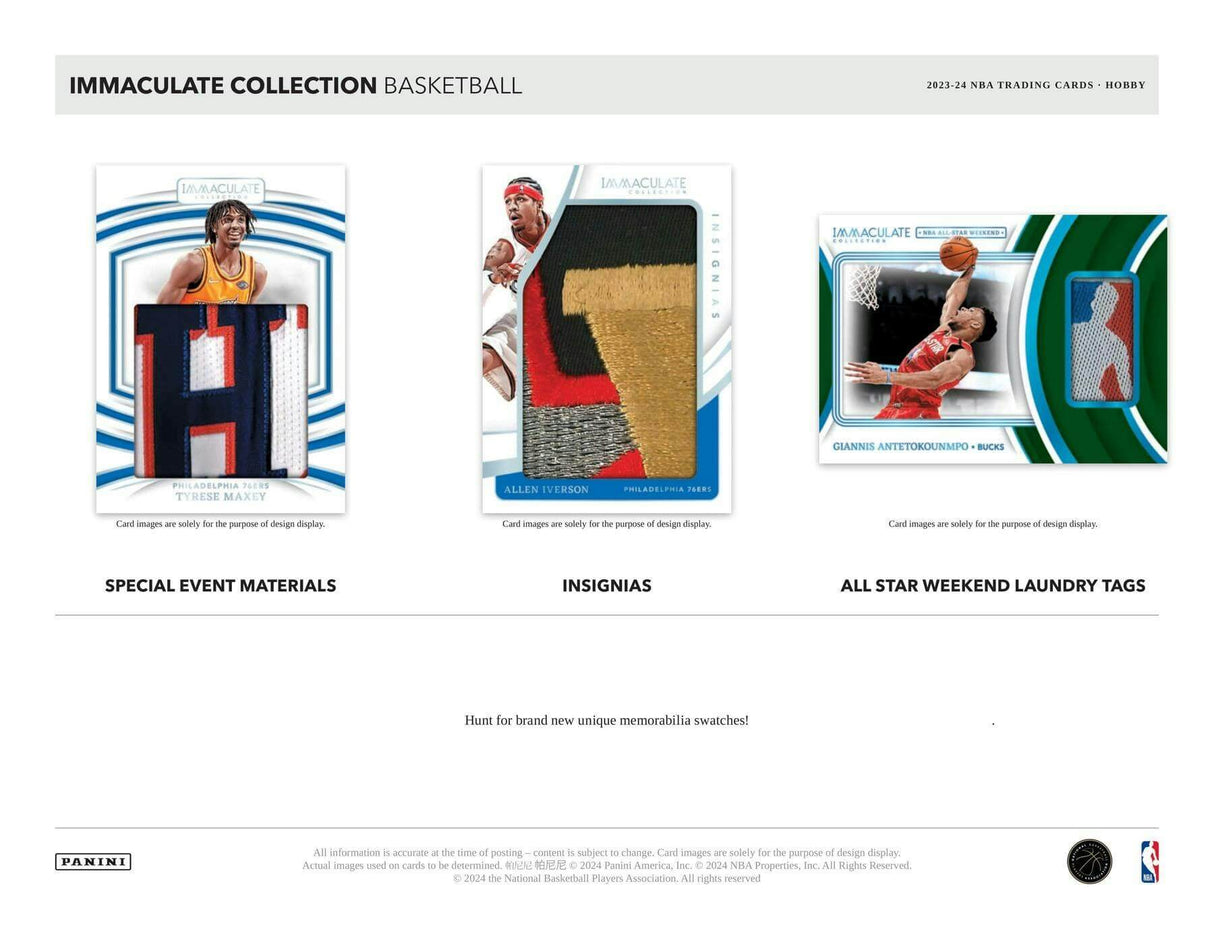 2023/24 Panini Immaculate Basketball Hobby Box