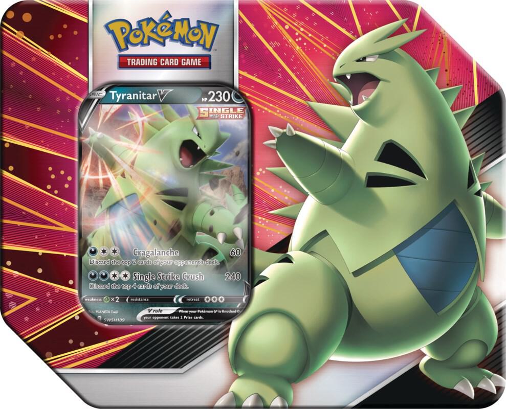 Pokemon TCG: V Strikers Tin [Tyranitar V] SWSH05: Battle Styles