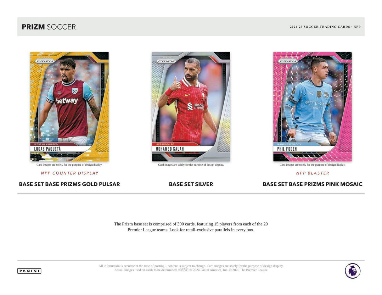2024/25 Panini Prizm Premier League EPL Soccer 6-Pack Blaster Box