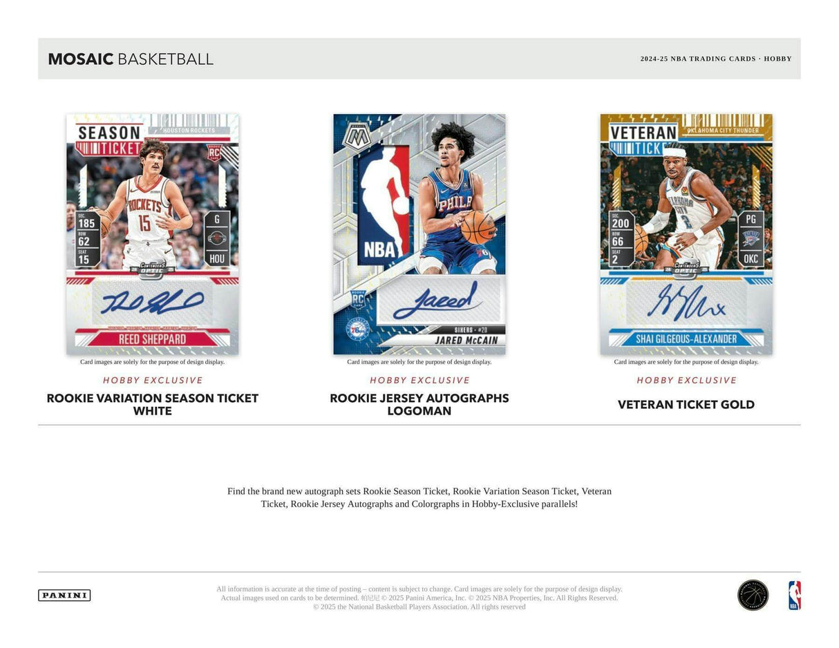 2024/25 Panini Mosaic Basketball Hobby Box