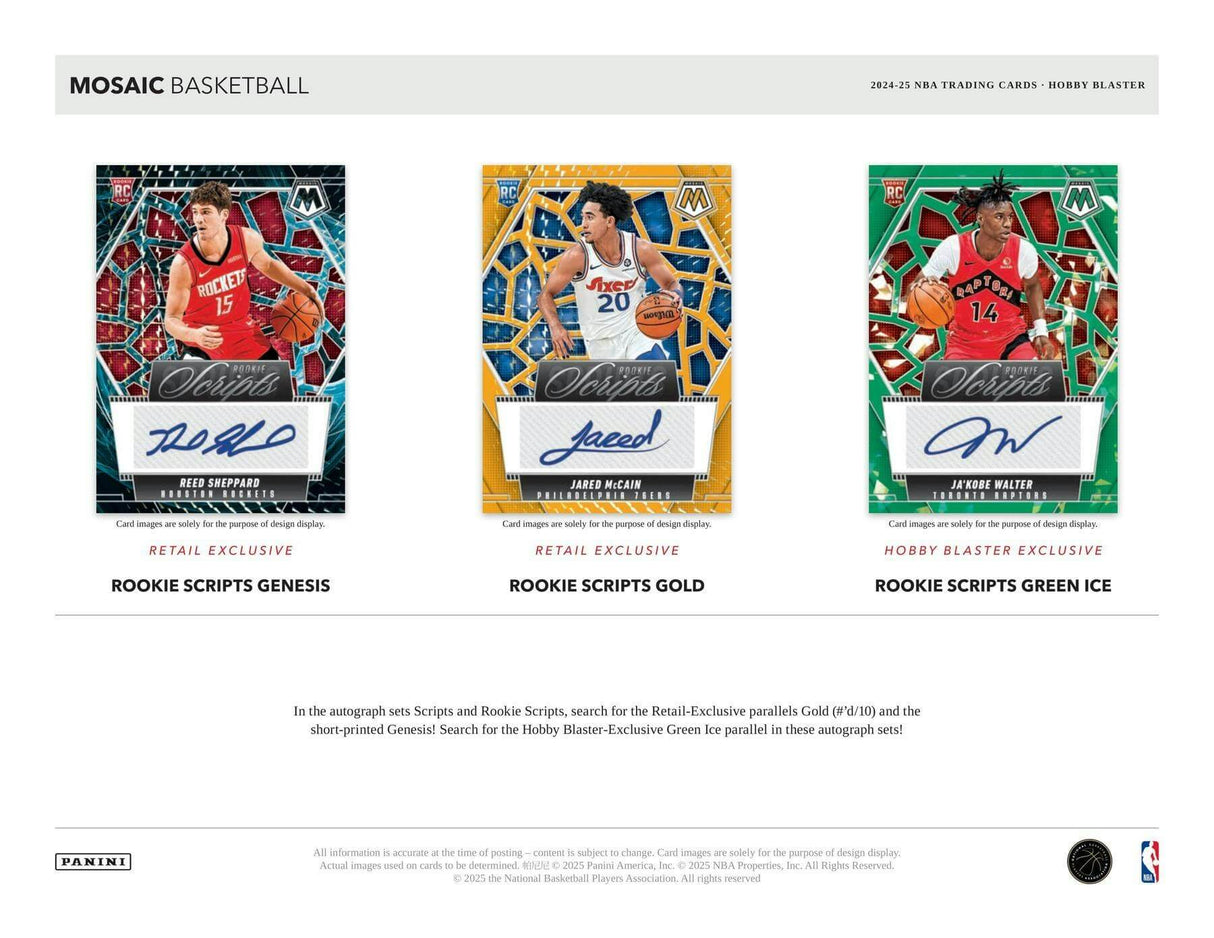 2024/25 Panini Mosaic Basketball 6-Pack Hobby Blaster 20-Box Case