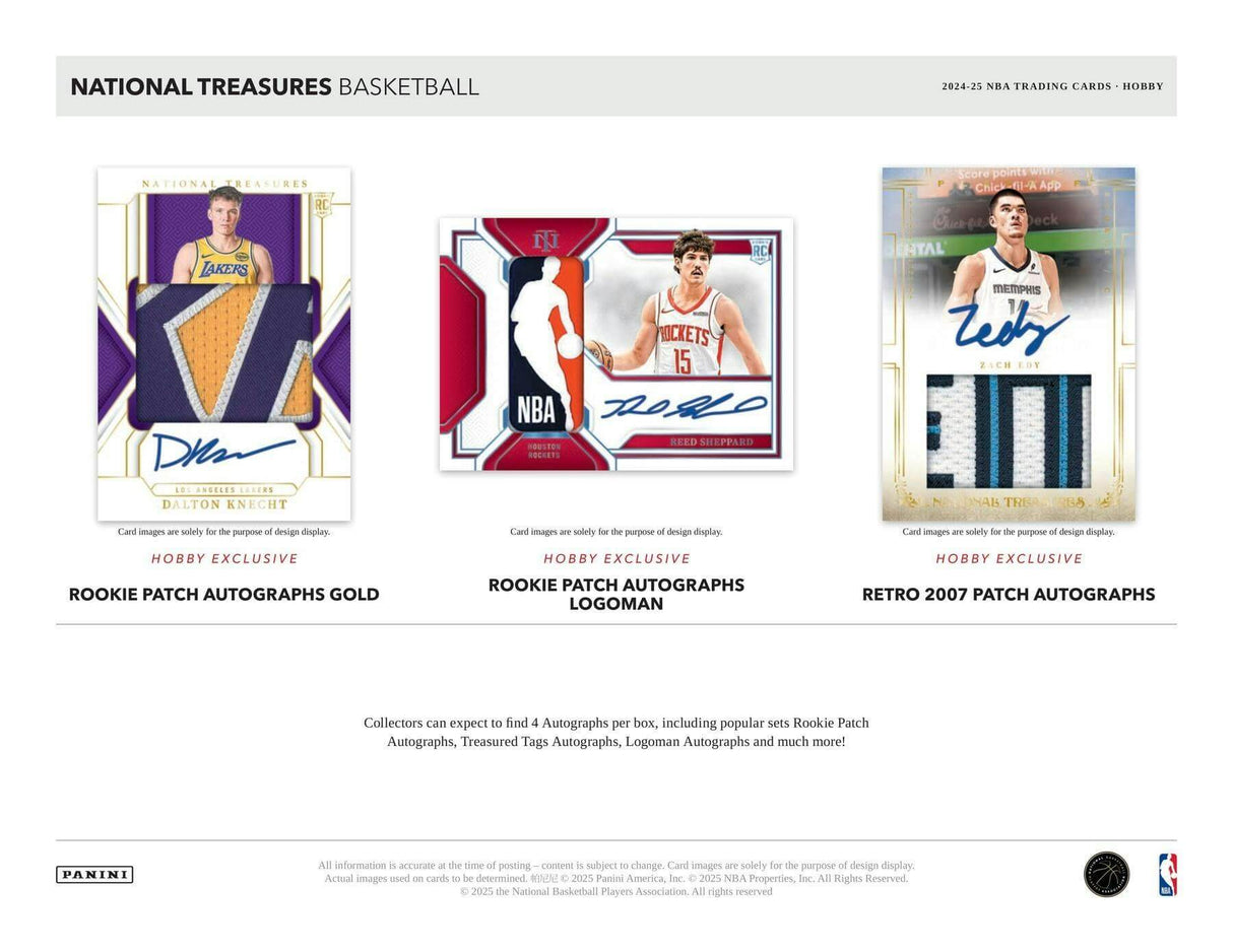 2024/25 Panini National Treasures Basketball Hobby Box