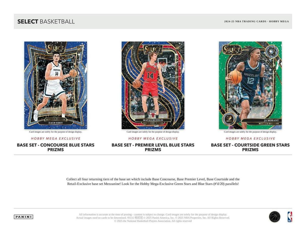2024/25 Panini Select Basketball Hobby Mega Box
