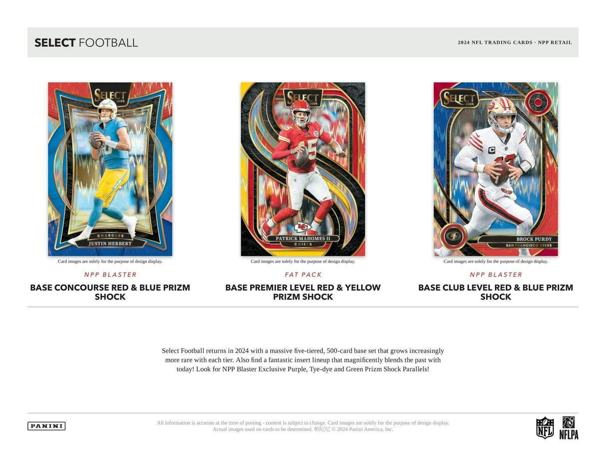 2024 Panini Select Football 6-Pack Blaster Box (Red and Blue Prizm Shock Die-Cuts!)
