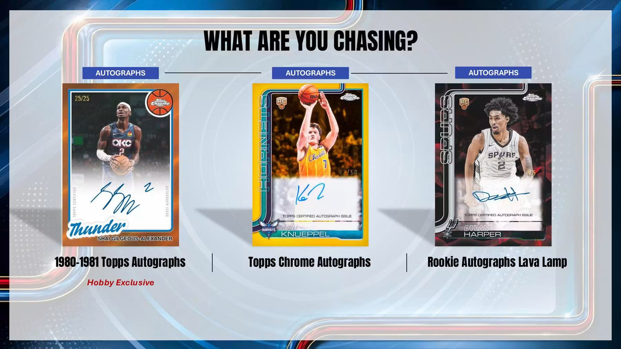 2025/26 Topps Chrome Update Series Basketball Hobby Box