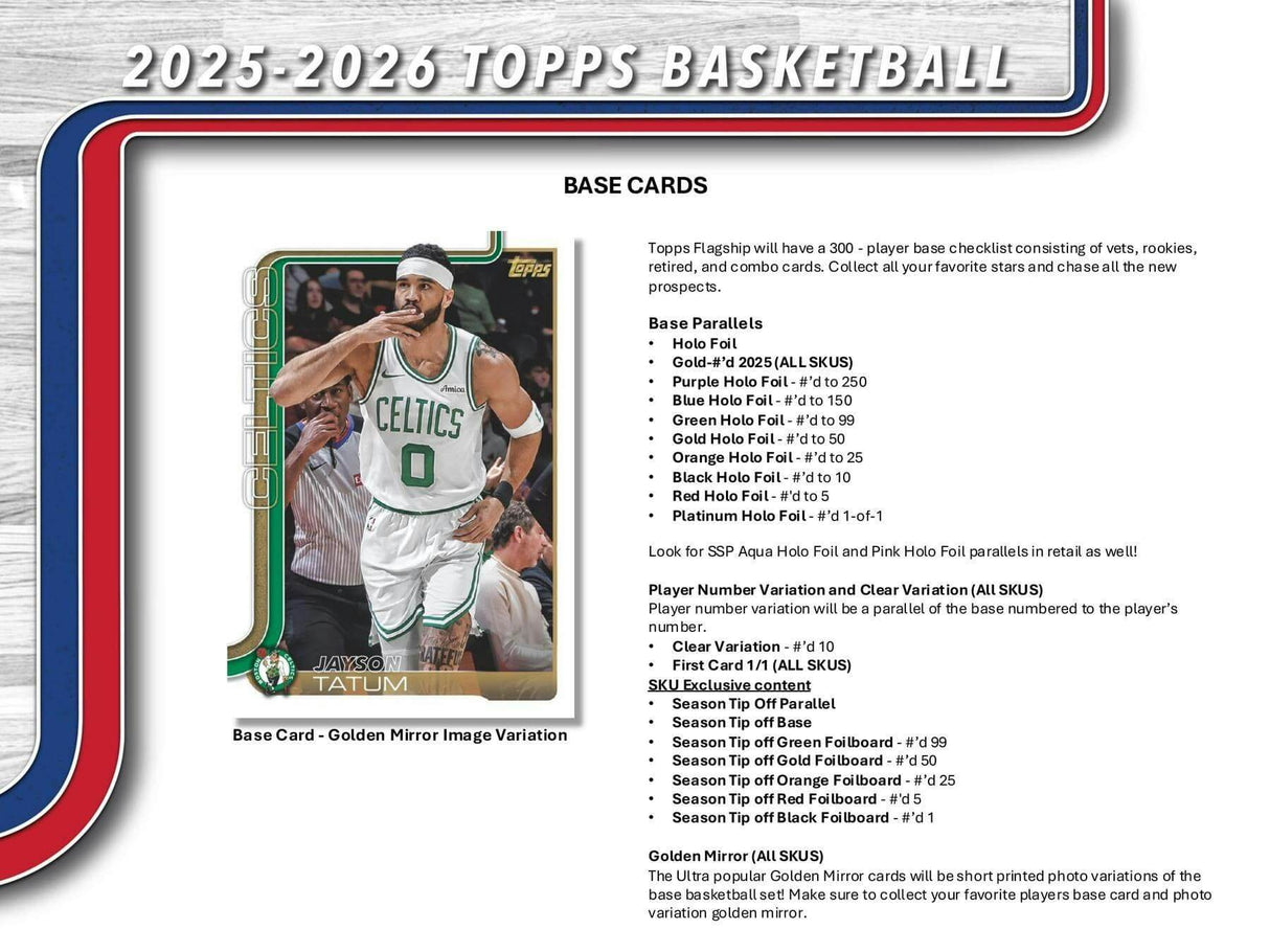 2025/26 Topps Basketball 7-Pack Blaster Box