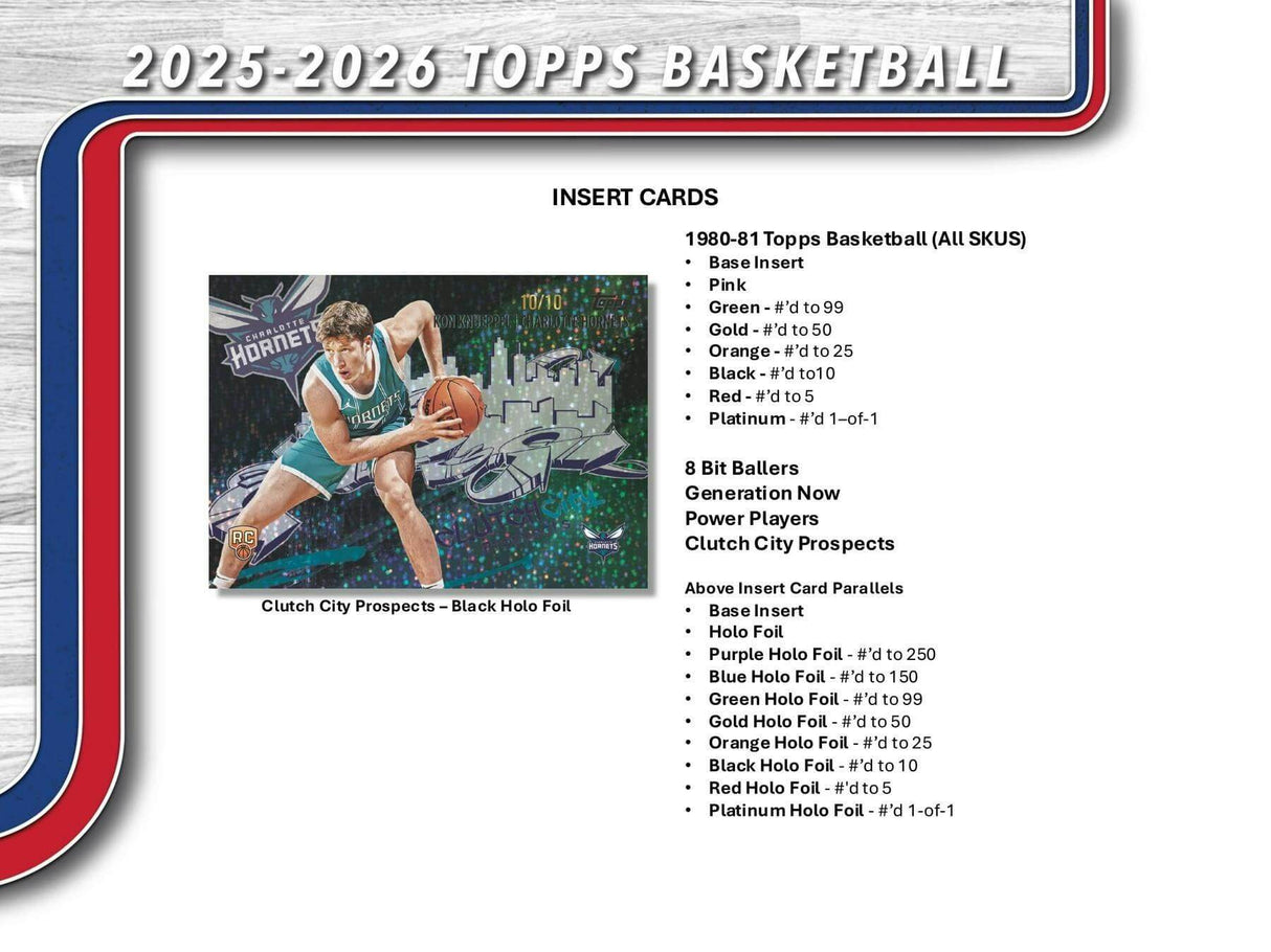 2025/26 Topps Basketball 7-Pack Blaster Box