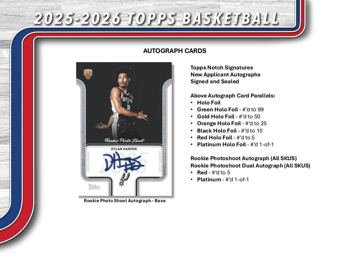 2025/26 Topps Basketball 7-Pack Blaster Box