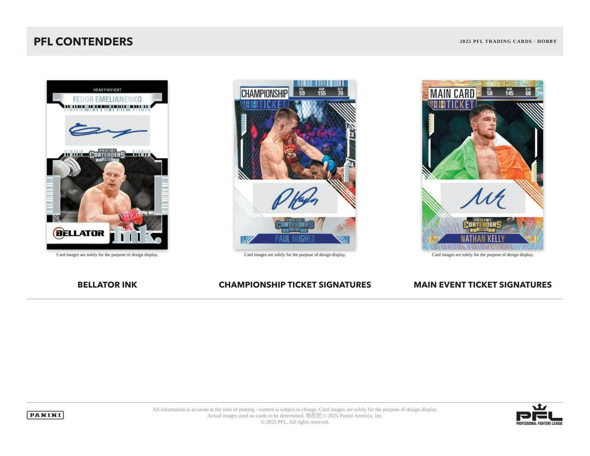 2025 Panini Contenders Professional Fighters League PFL Hobby Box