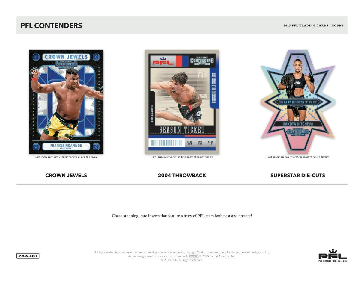 2025 Panini Contenders Professional Fighters League PFL Hobby Box