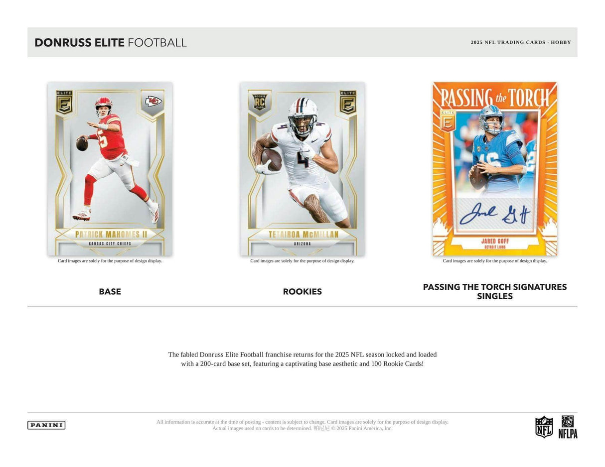 2025 Panini Donruss Elite Football Hobby Box