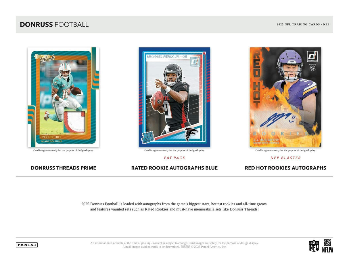 2025 Panini Donruss Football Retail 24-Pack Box