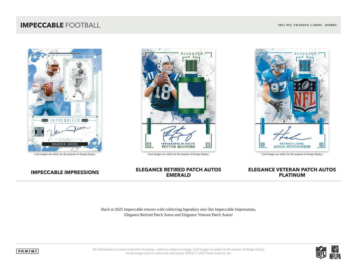 2025 Panini Impeccable Football Hobby Box
