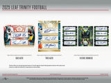 2025 Leaf Trinity Football Jumbo Hobby Box
