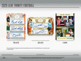 2025 Leaf Trinity Football Jumbo Hobby Box