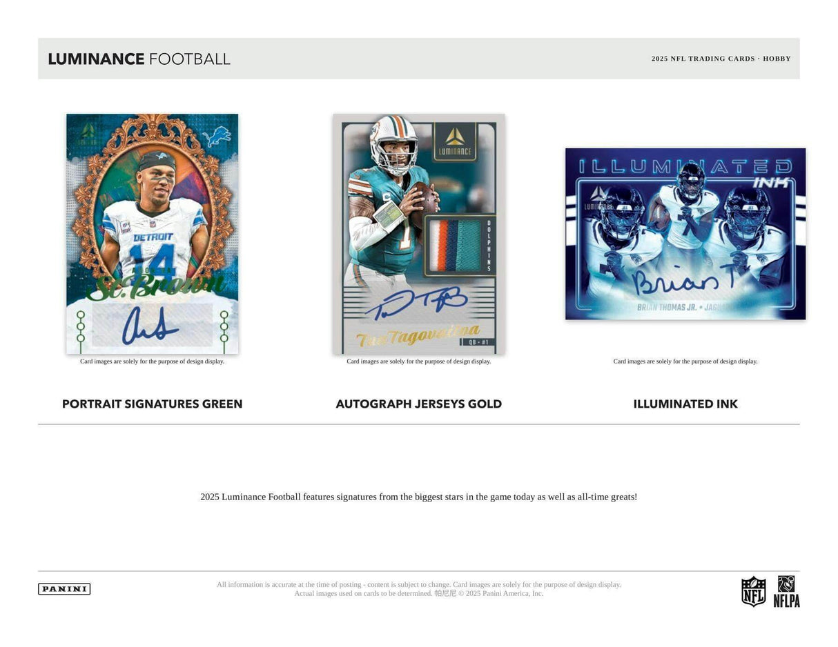 2025 Panini Luminance Football Hobby Box