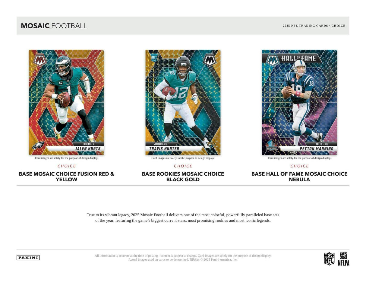 2025 Panini Mosaic Football Choice Box