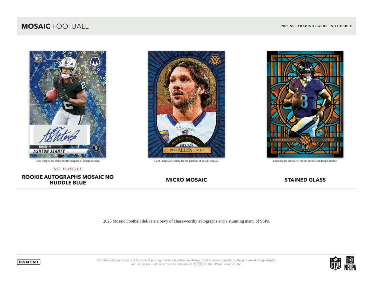 2025 Panini Mosaic Football No Huddle Box