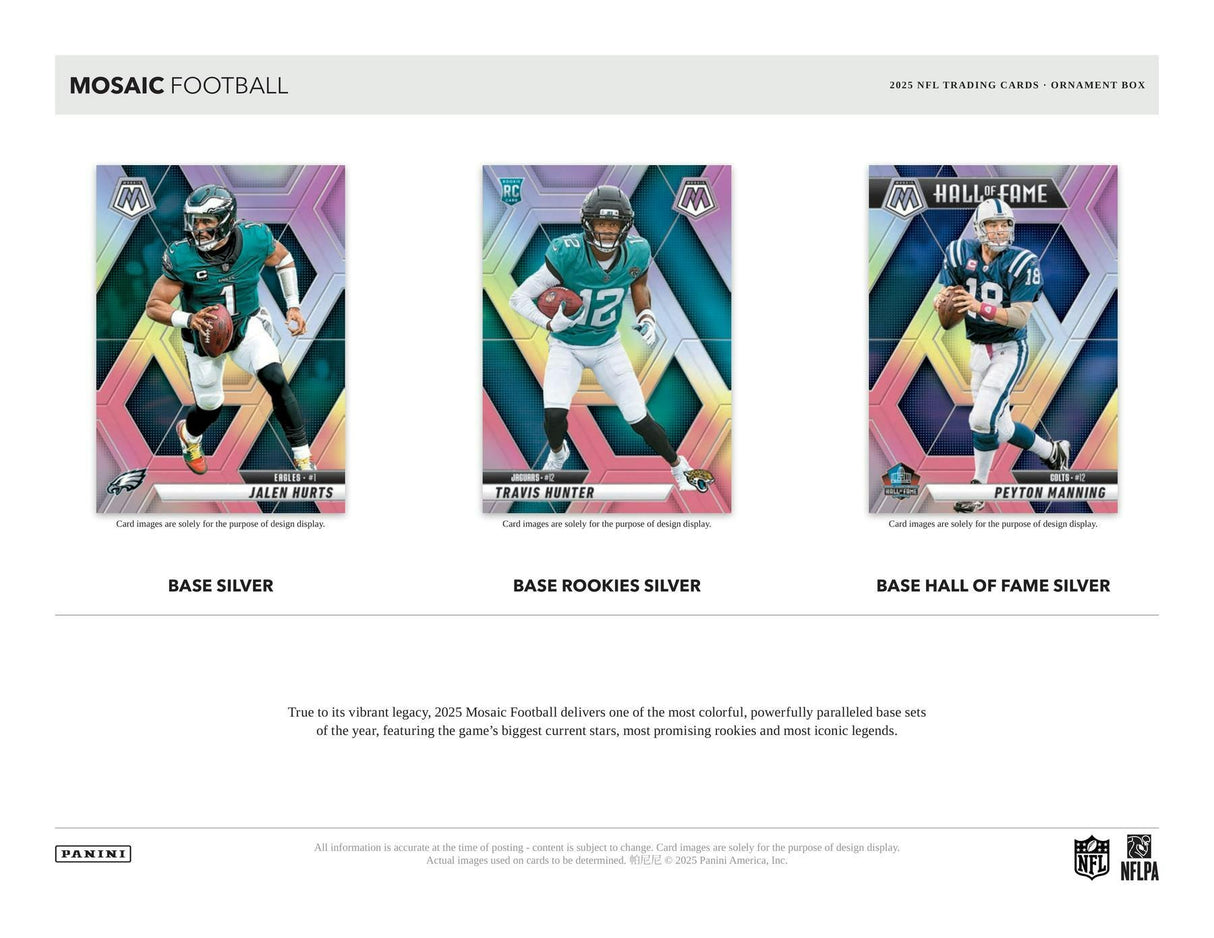 2025 Panini Mosaic Football Ornament Box