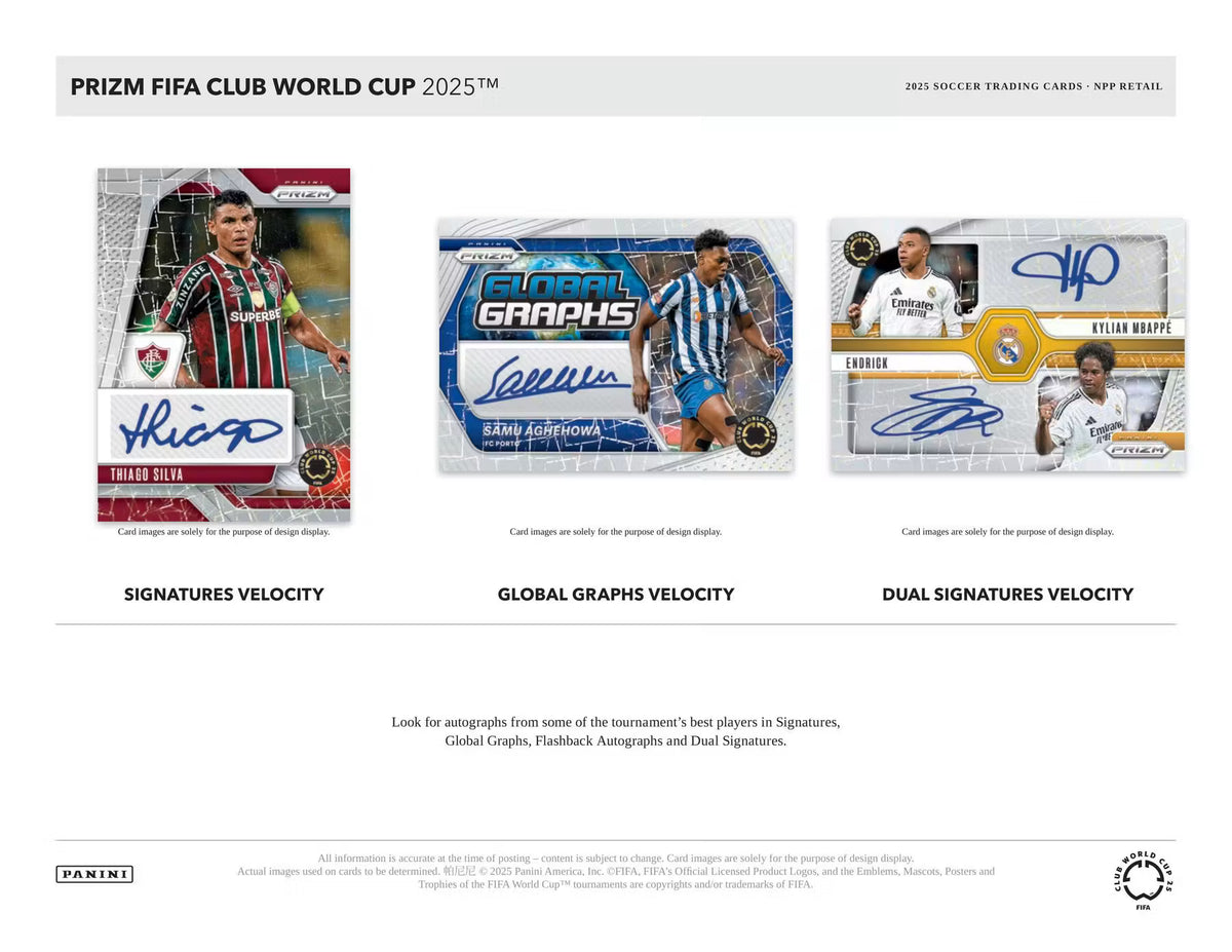 2025 Panini Prizm FIFA Club World Cup Soccer Mega Box
