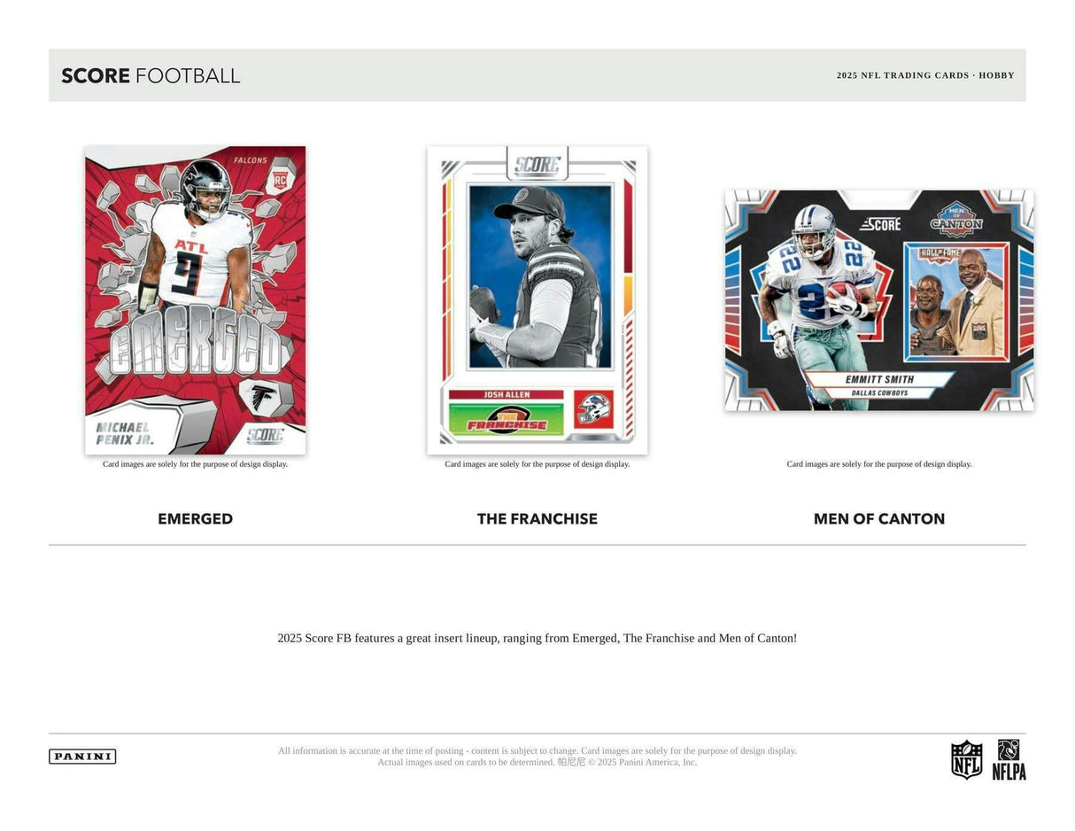 2025 Panini Score Football Hobby Pack