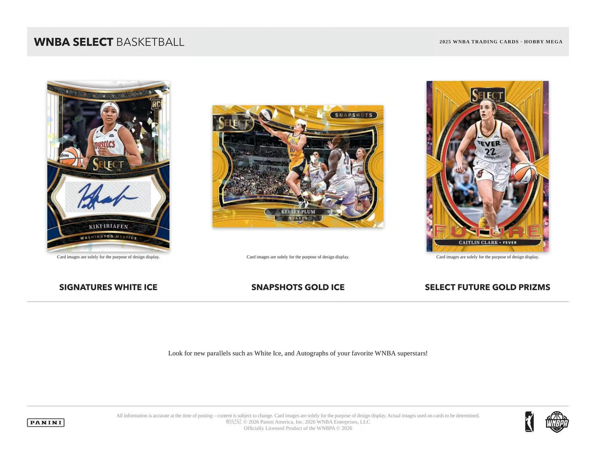 2025 Panini Select WNBA Basketball Mega Box