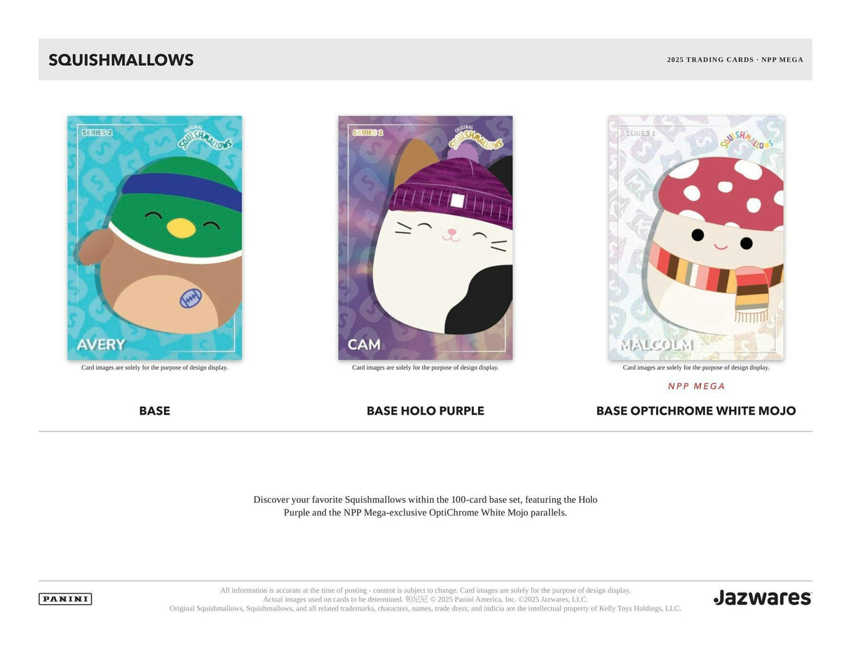 2025 Panini Squishmallows Series 2 Mega 20-Box Case