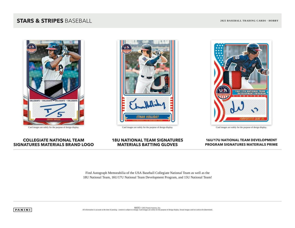 2025 Panini USA Stars & Stripes Baseball Hobby Box