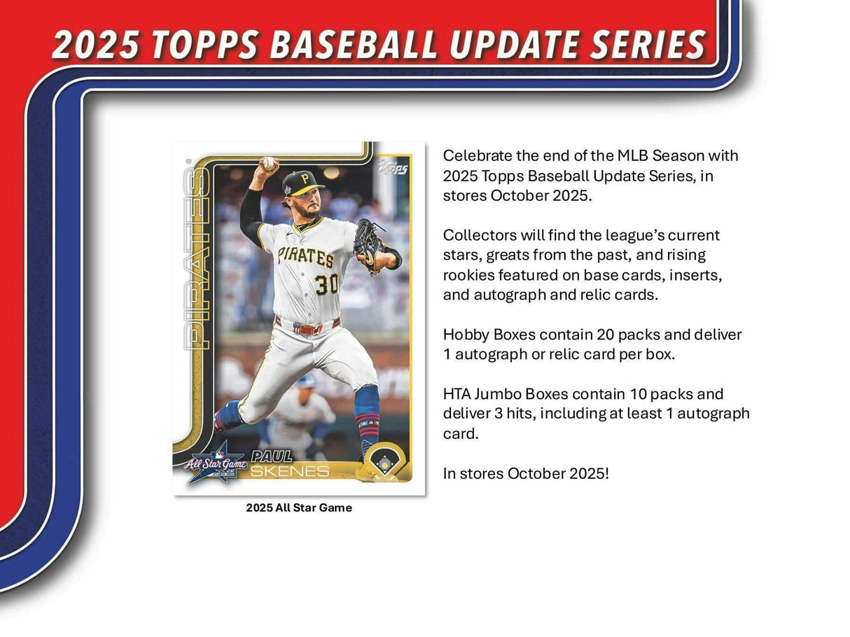 2025 Topps Update Series Baseball Hobby Pack