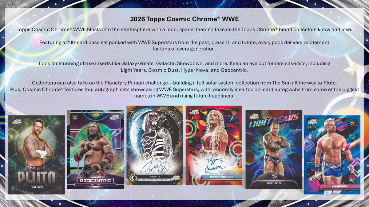 2026 Topps Cosmic Chrome WWE Wrestling Hobby Box