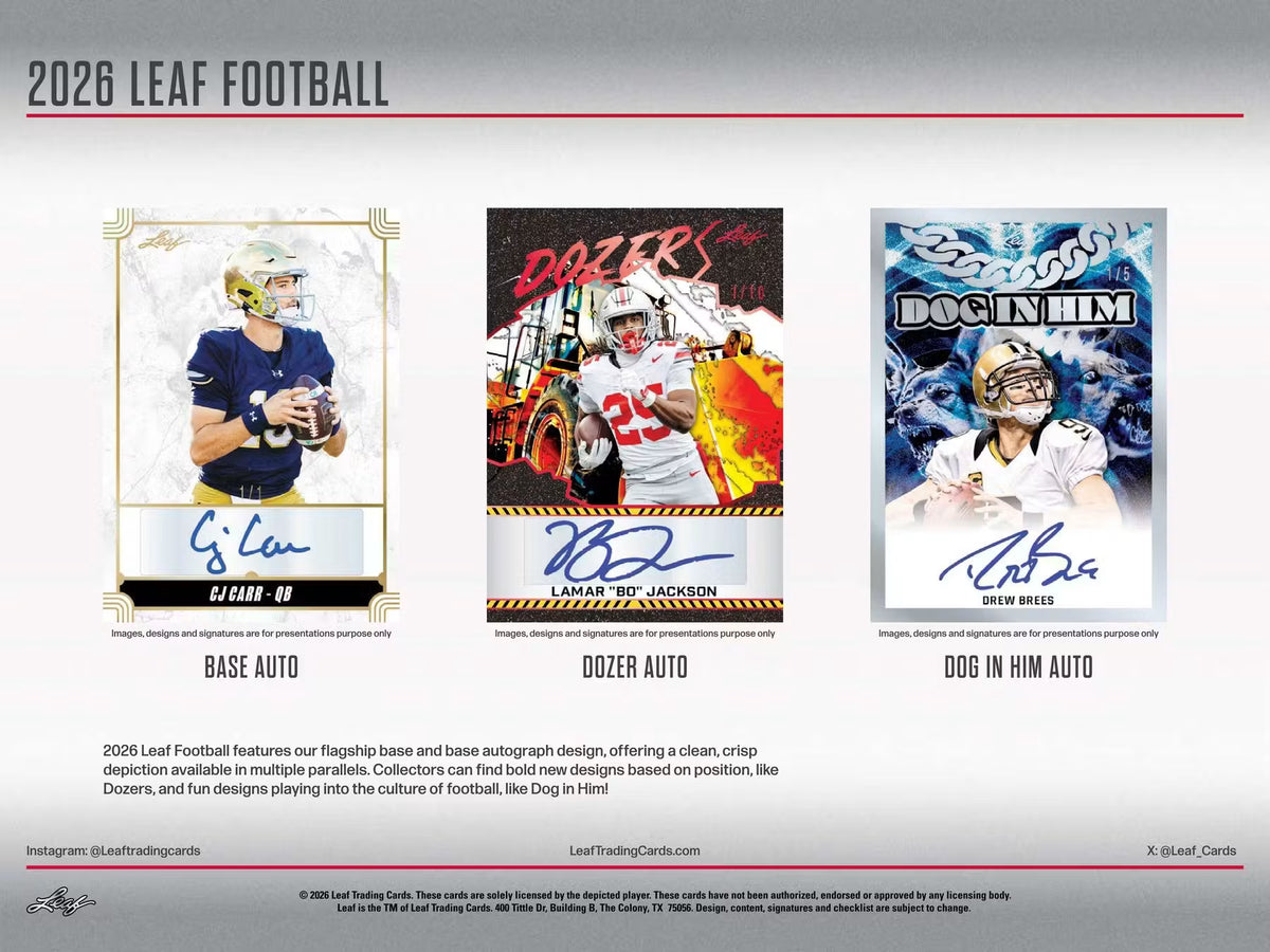 2026 Leaf Football Hobby Box