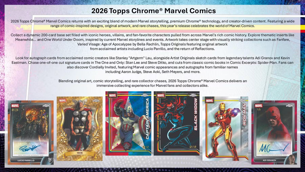 2026 Topps Marvel Comics Chrome Blaster Box