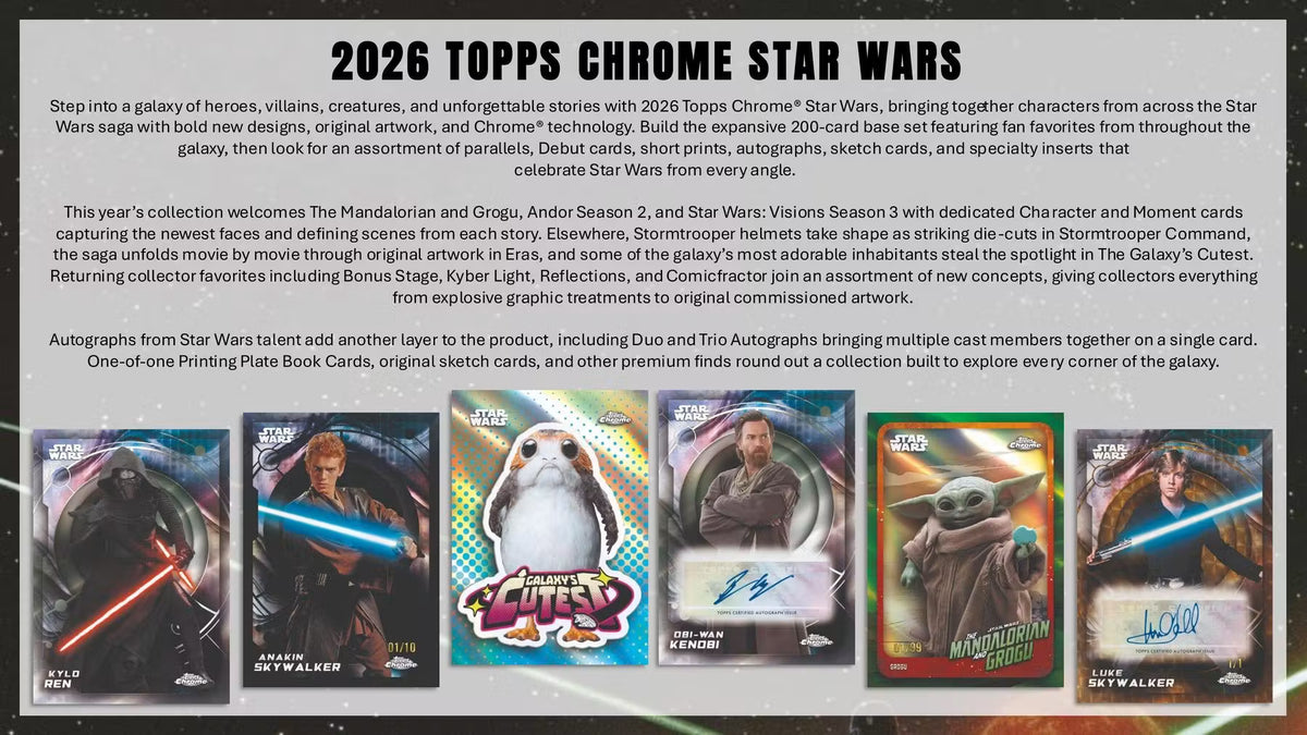 2026 Topps Star Wars Chrome Blaster Box