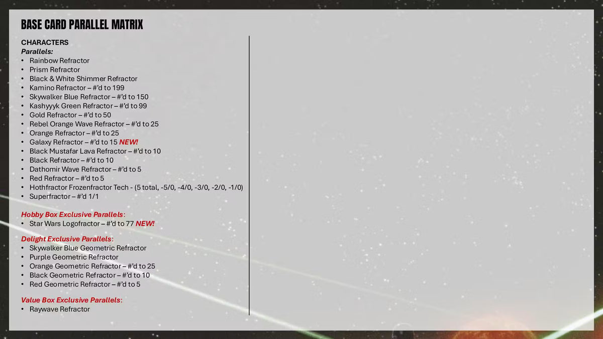 2026 Topps Star Wars Chrome Hobby Box