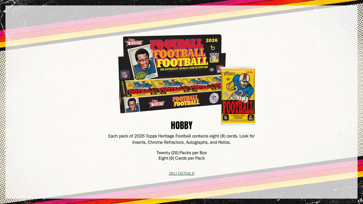 2026 Topps Heritage Football Hobby Box
