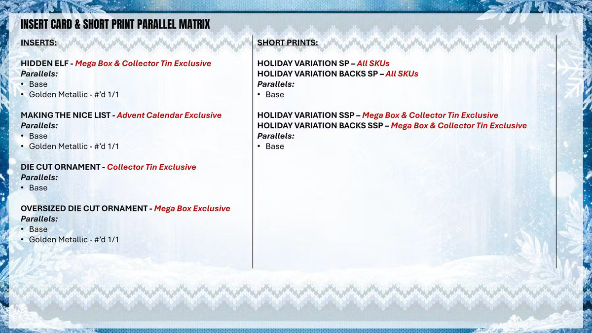 2026 Topps Holiday Baseball Hobby Collector 3-Tin 5-Box Case