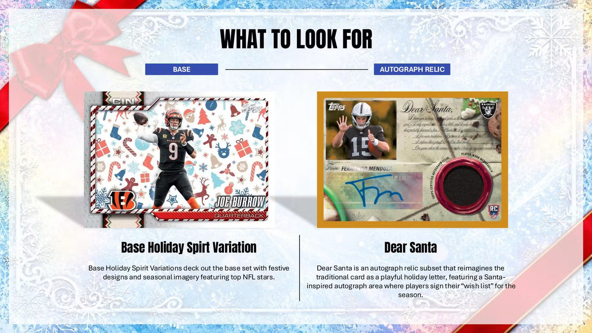 2026 Topps Holiday Football Mega Box