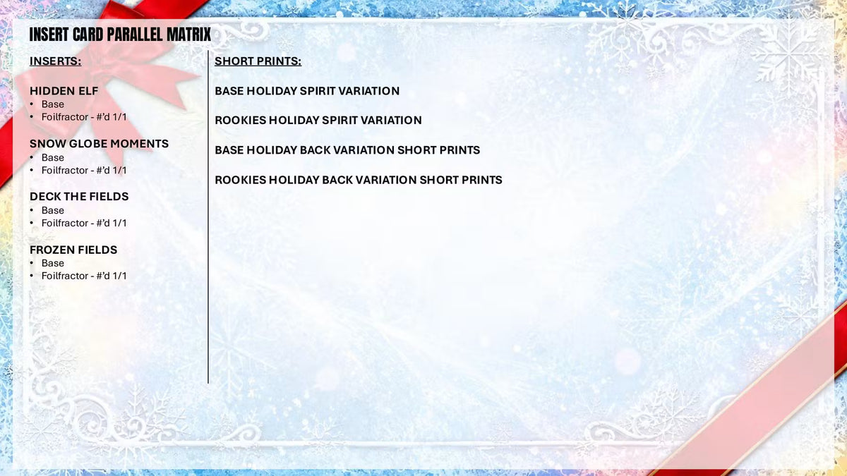 2026 Topps Holiday Football Mega Box